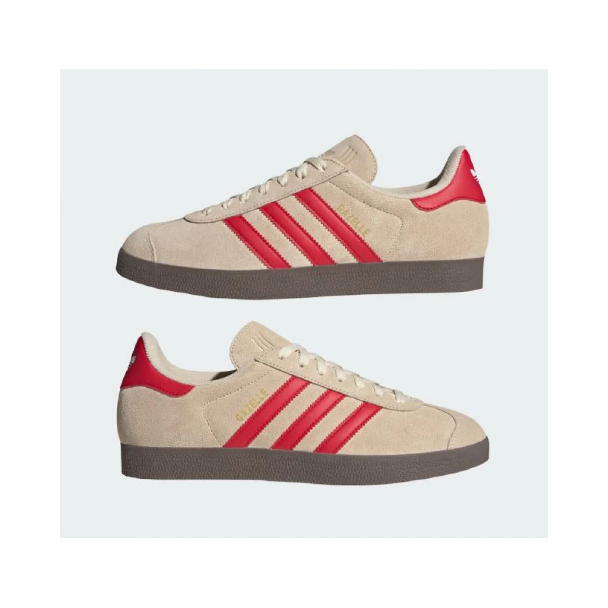 Pánska vychádzková obuv ADIDAS ORIGINALS Gazelle sand strata better scarlet cloud white · záber 5