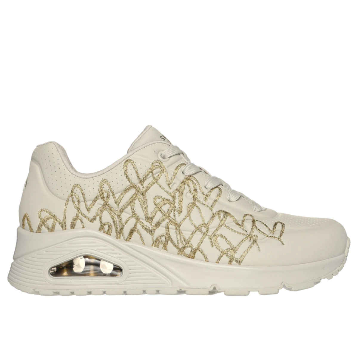 Dámska rekreačná obuv SKECHERS Uno Golden Heart W natural gold · záber 2