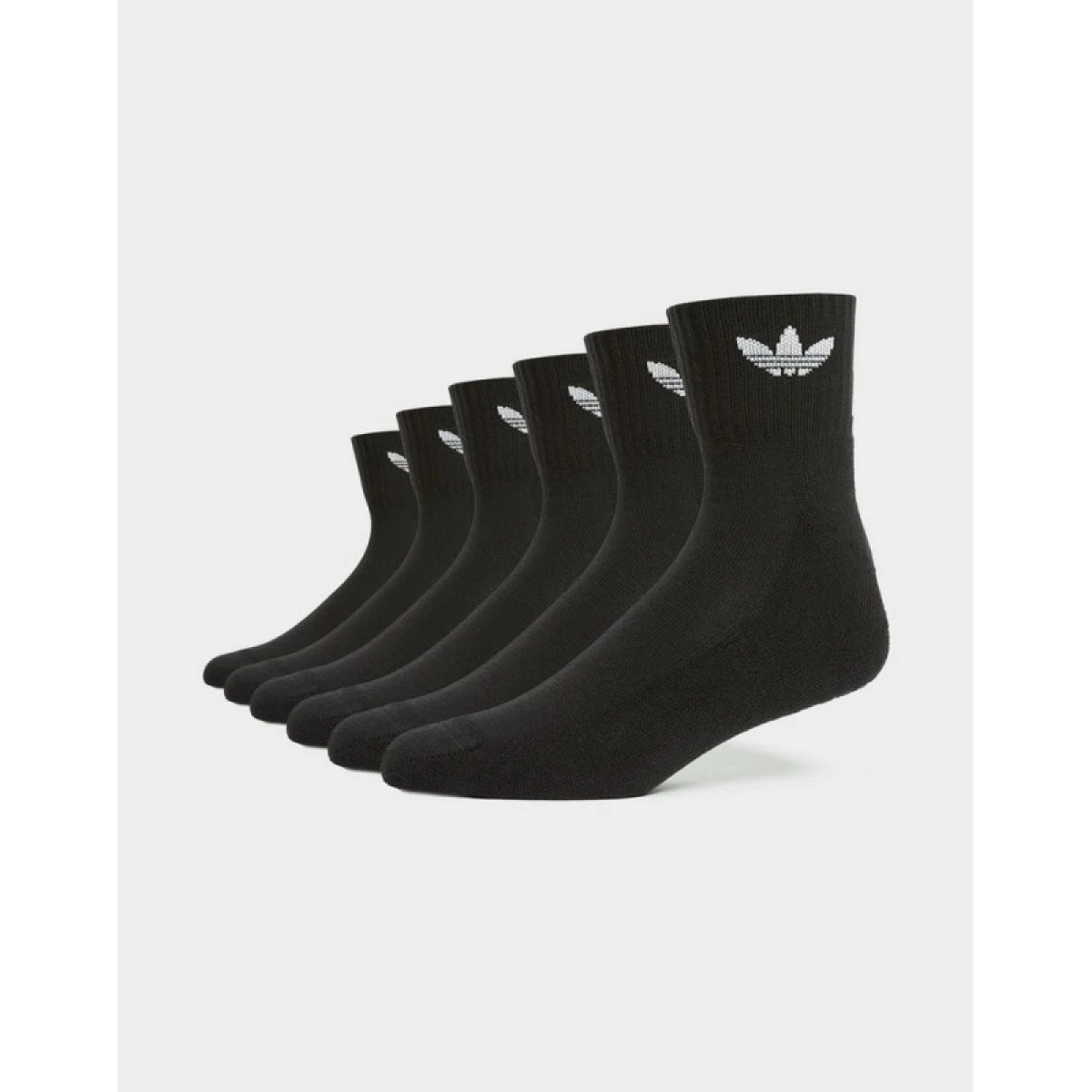 Ponožky ADIDAS 6 PACK-MID ANKLE SCK-BLACK · záber 2