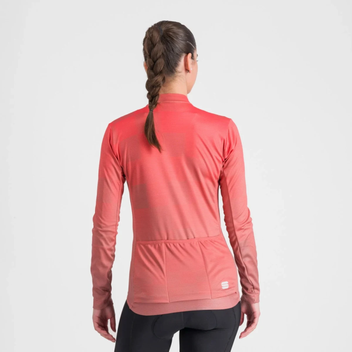 Dámsky cyklistický dres s dlhým rukávom SPORTFUL Rocket w thermal jersey, pompelmo pink · záber 3