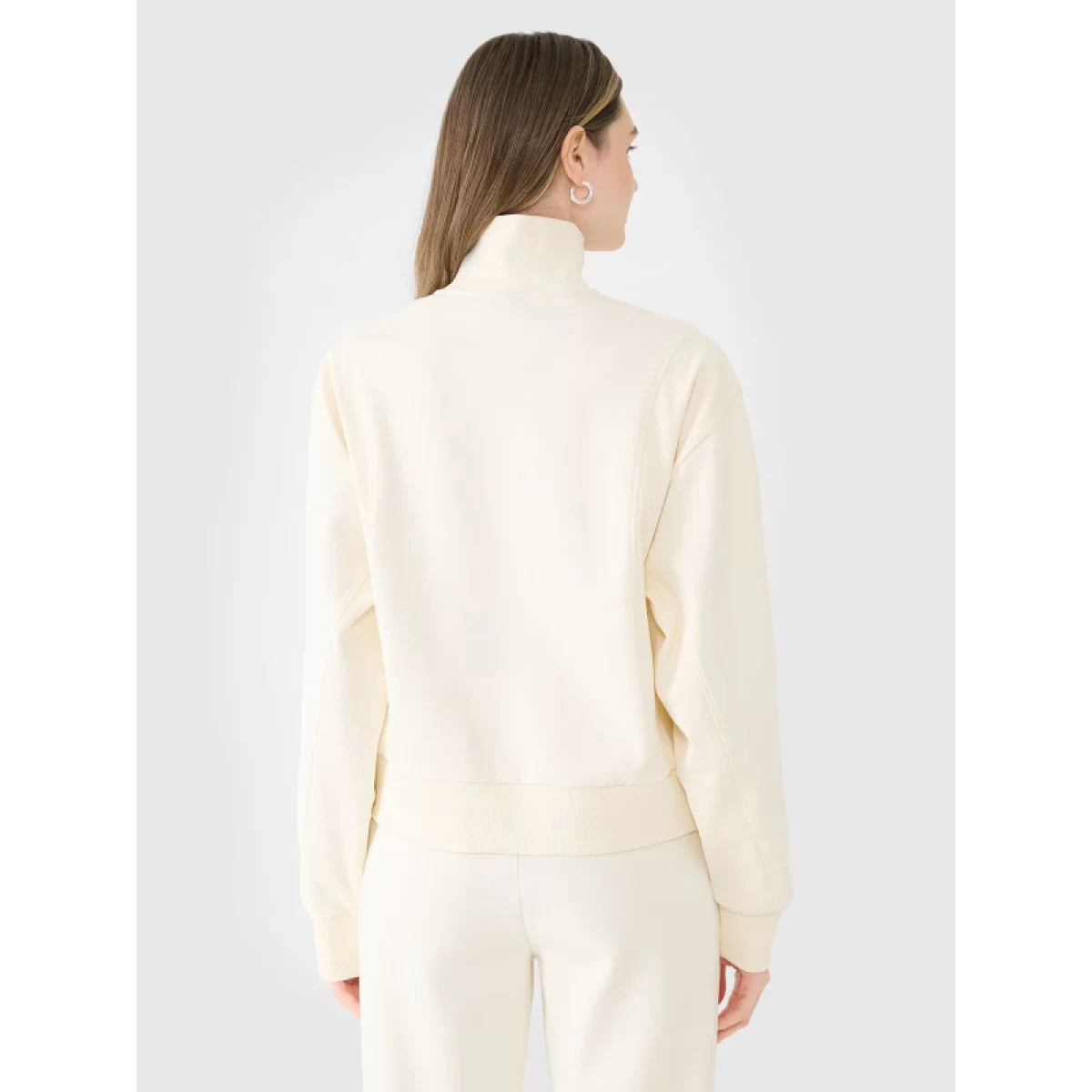 Dámska mikina so zipsom 4F SWEATSHIRT F1545-11S-OFF WHITE · záber 3