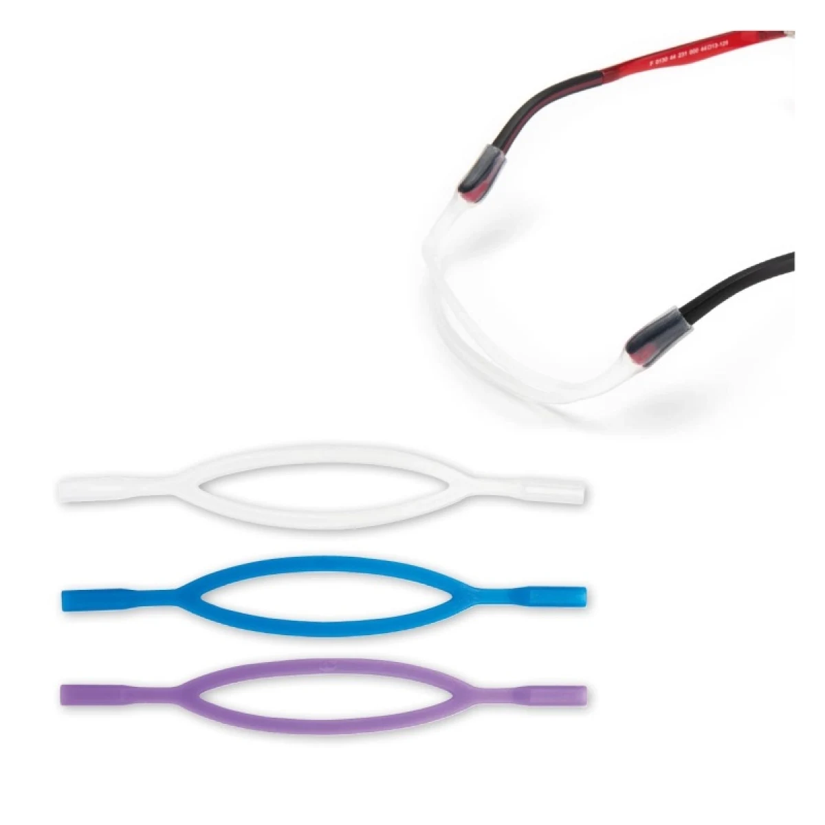 Šnúrka na okuliare CENTROSTYLE Silicone double cord stopper - S blue · záber 2