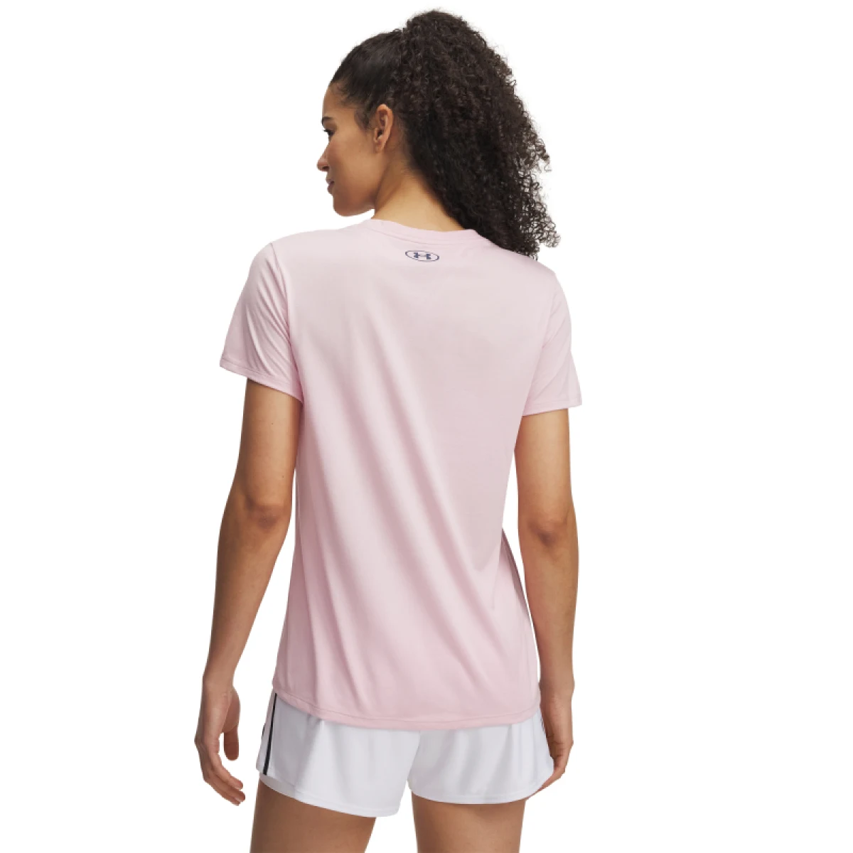 Dámske tréningové tričko s krátkym rukávom UNDER ARMOUR UA TECH PTH GRAPHIC SSC-PNK · záber 2
