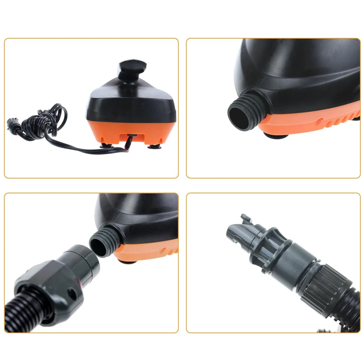Elektrická pumpa - kompresor MASTER pre paddleboardy a airtrack na 12 V - 16PSI · záber 3