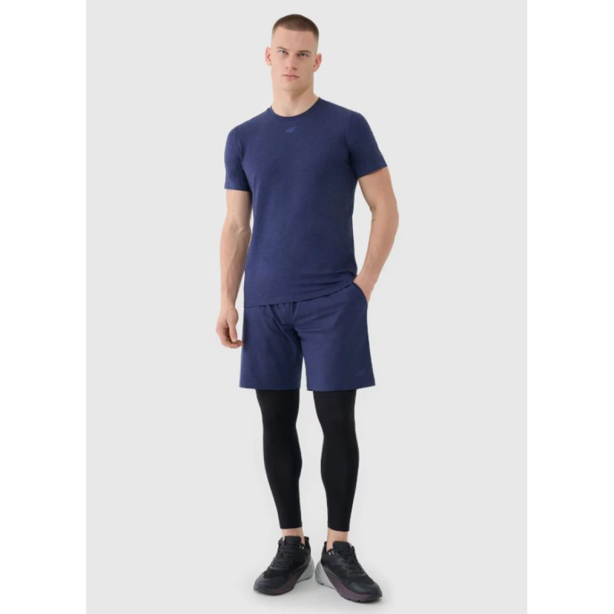 Pánske tréningové kraťasy 4F SHORTS FNK M0911-30M-DARK BLUE MELANGE · záber 3