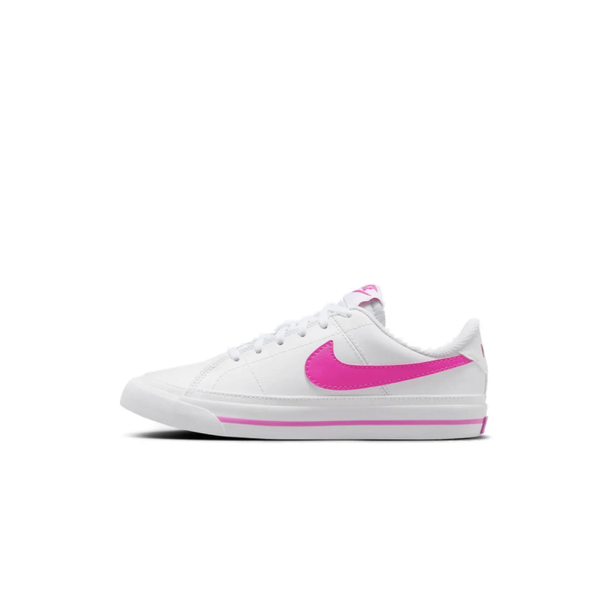 Dievčenská rekreačná obuv NIKE Court Legacy Jr white laser fuchsia · záber 2