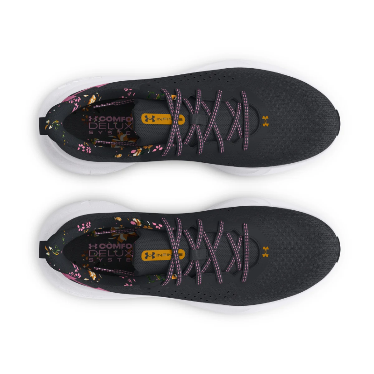 Dámska bežecká obuv UNDER ARMOUR UA W Infinite Print black anthracite meta pink · záber 4