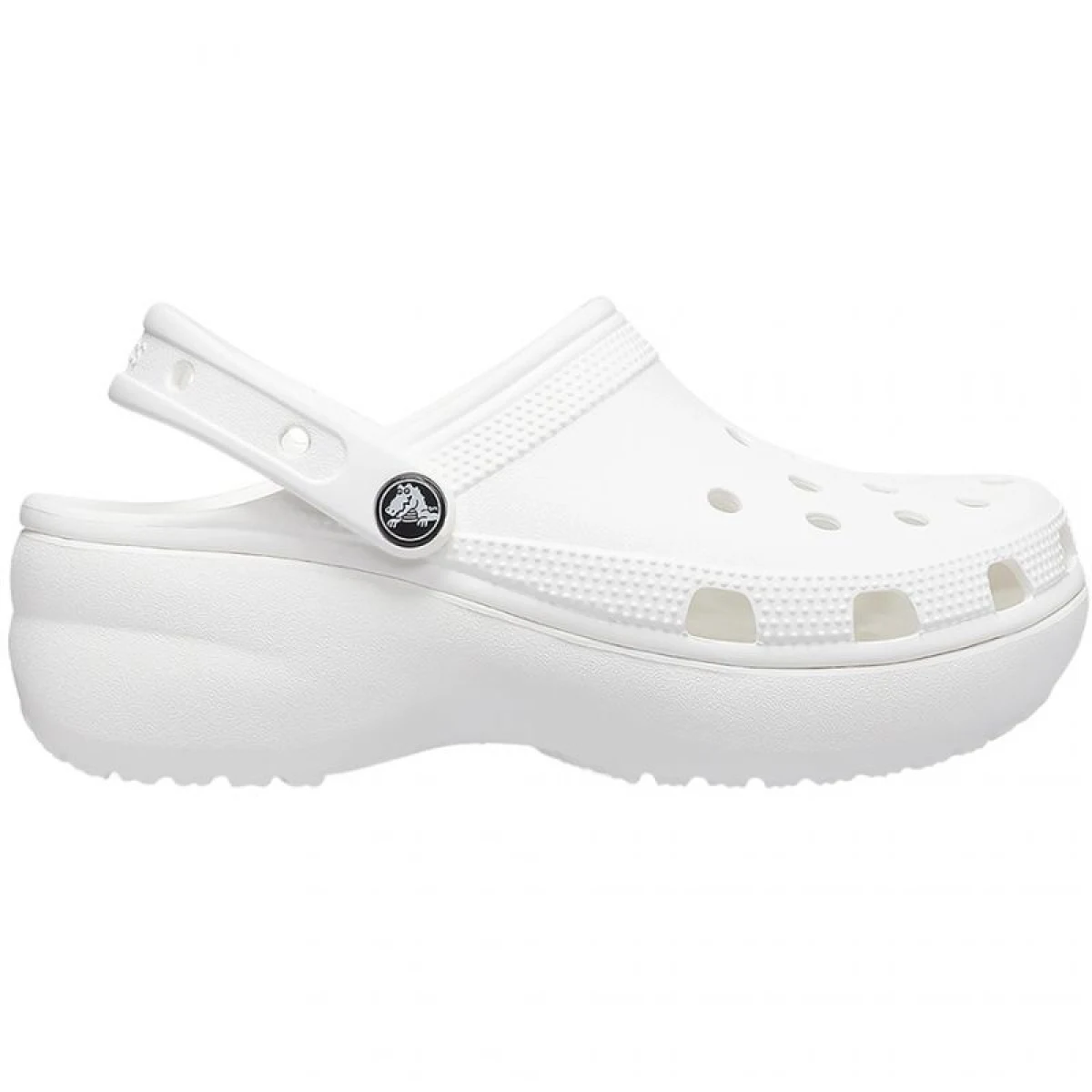 Dámske kroksy (rekreačná obuv) CROCS Classic Platform Clog W white · záber 2