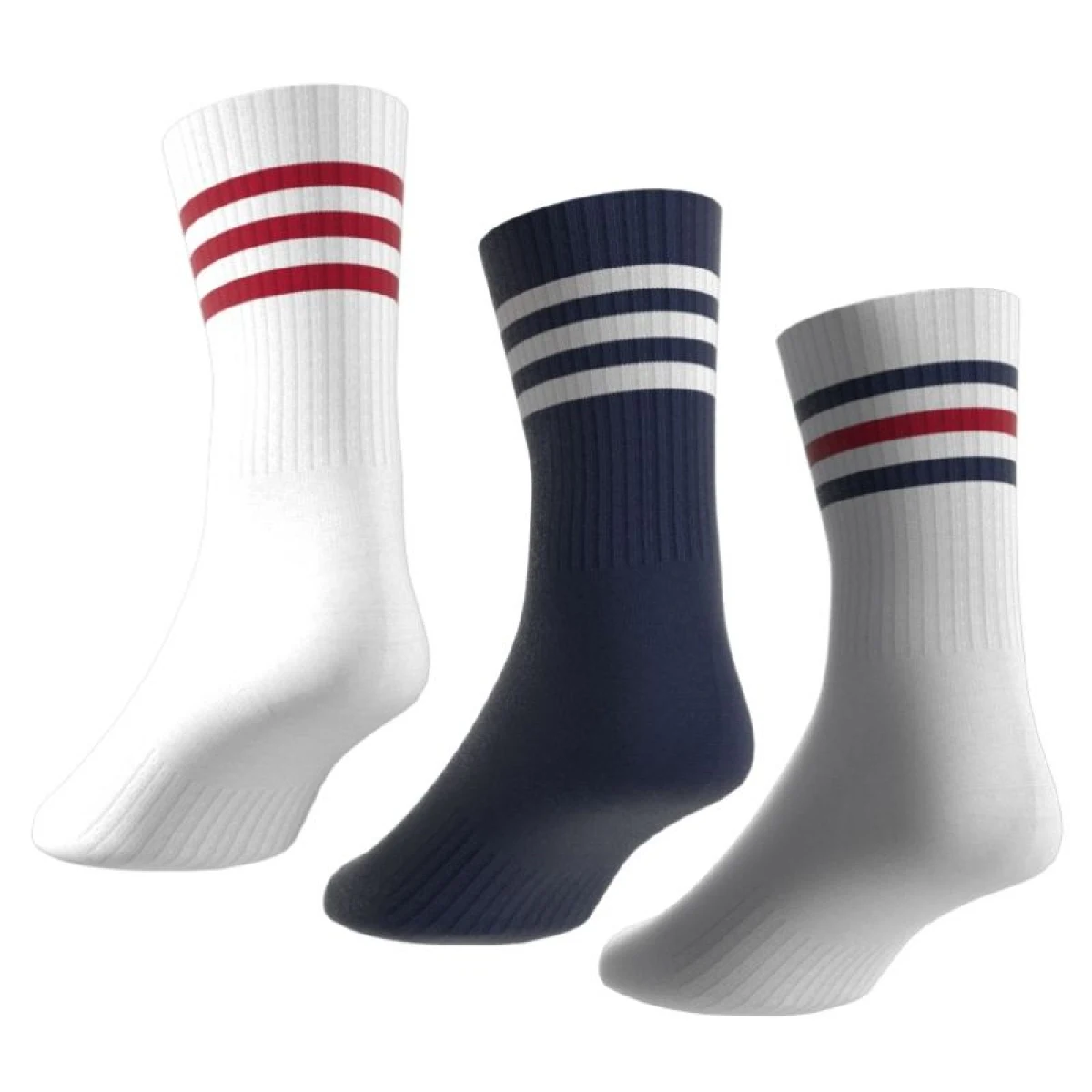 Ponožky ADIDAS 3 PACK-SPW CRW-WHITE NAVBLU WHITE B · záber 3