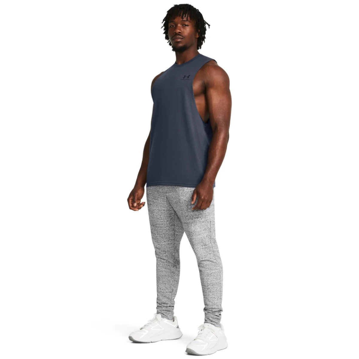 Pánske tepláky UNDER ARMOUR UA Rival Terry Jogger-GRY · záber 5