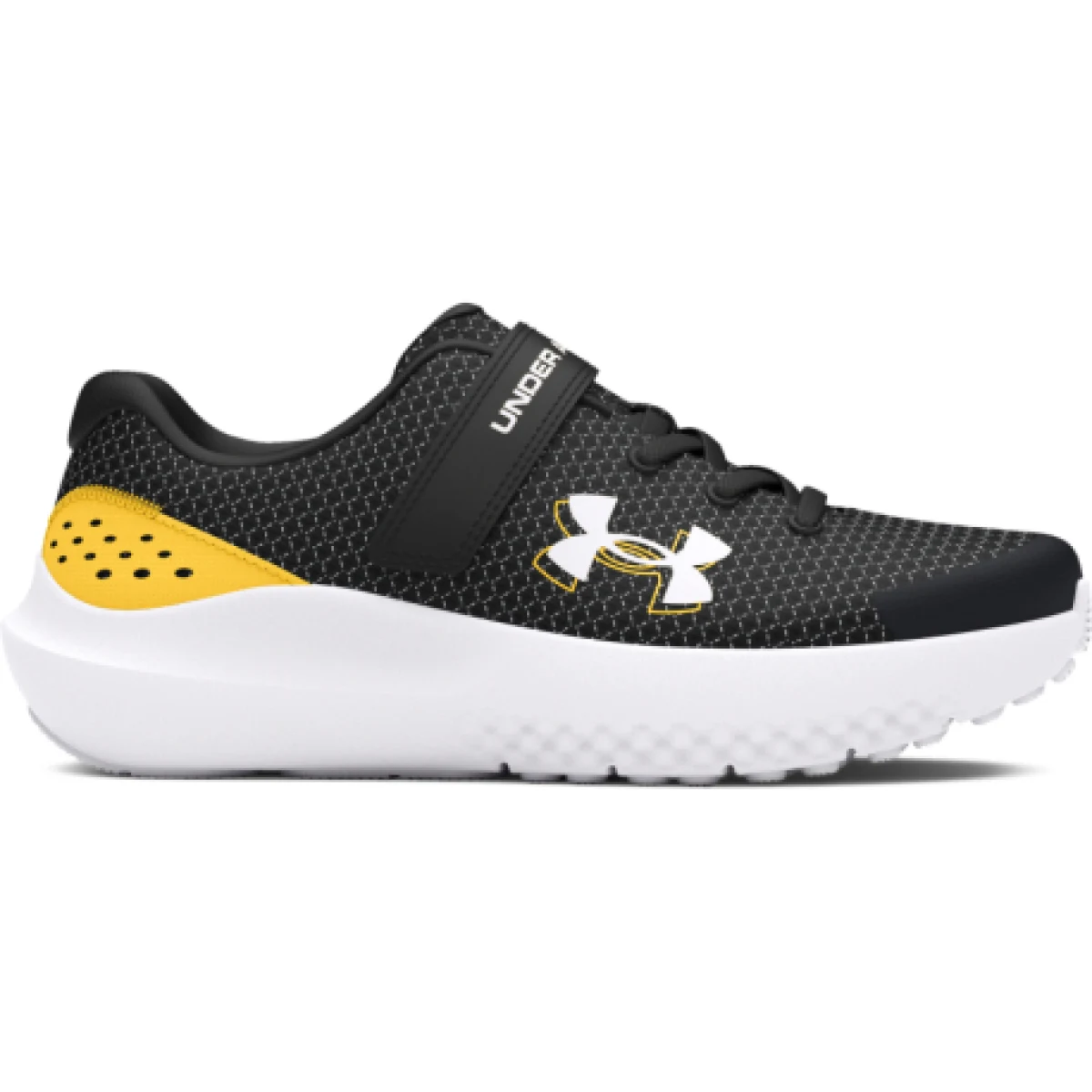 Chlapčenská športová obuv (tréningová) UNDER ARMOUR UA BPS Surge 4 black taxi white · záber 1