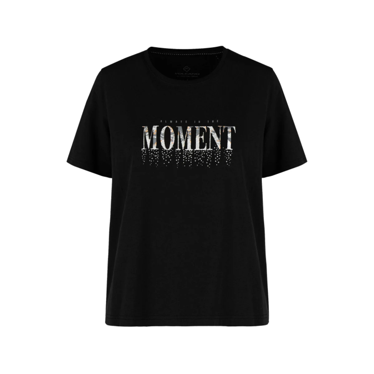 Dámske tričko s krátkym rukávom VOLCANO MOMENTS-700-BLACK · záber 5
