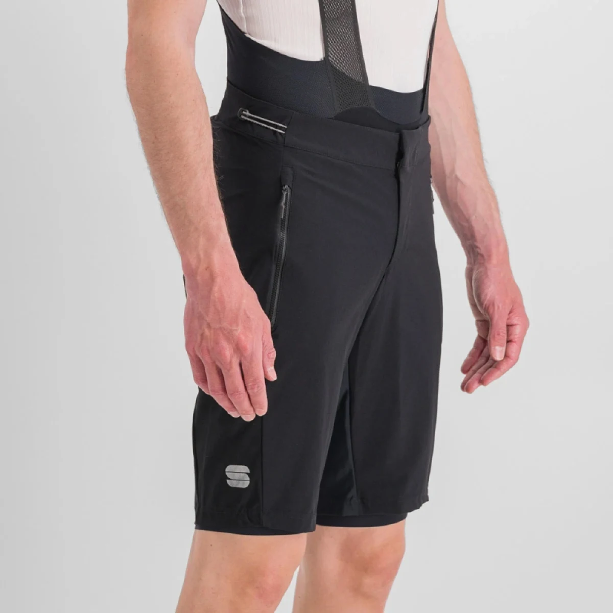 Pánske cyklistické nohavice SPORTFUL Supergiara overshort, black · záber 5