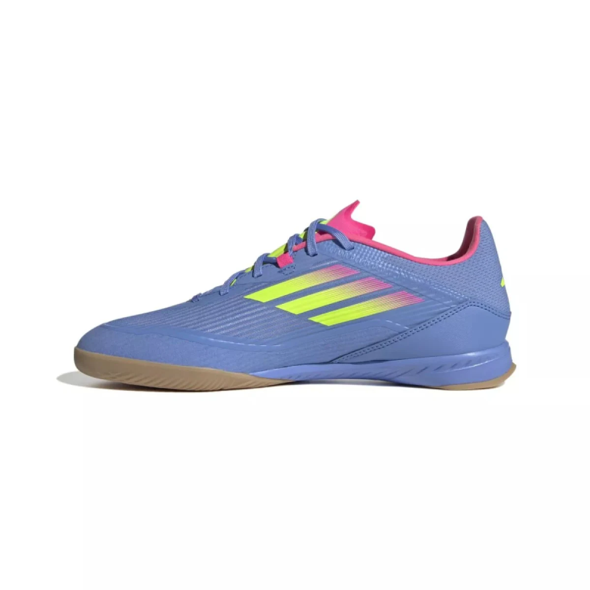 Pánske futbalové kopačky halové ADIDAS F50 League M IC blue fusion lucid lemon lucid pink · záber 2