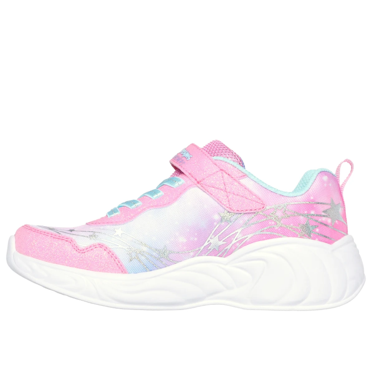 Dievčenská rekreačná obuv SKECHERS S Lights Unicorn Wishful Magic K pink turquoise · záber 3