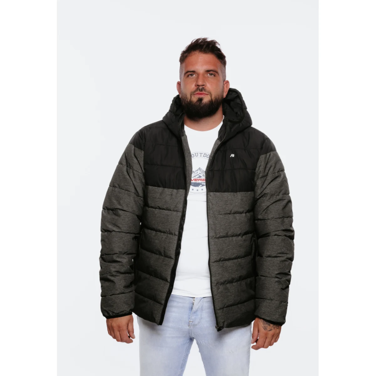 Pánska bunda AUTHORITY CJ-METRO grey melange · záber 4