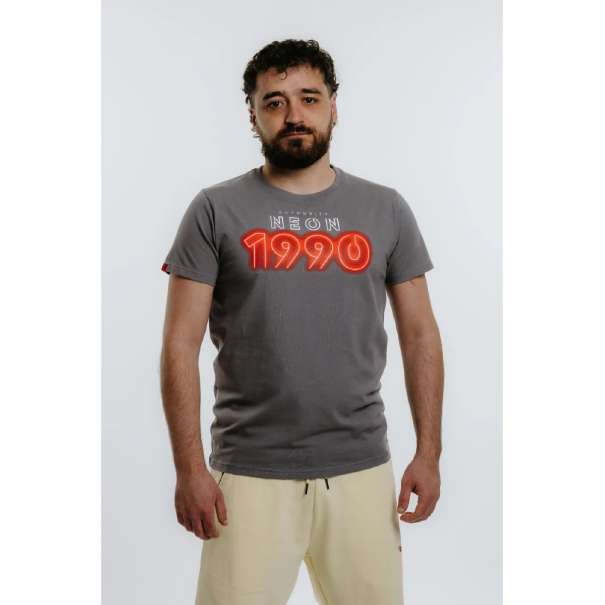 Pánske tričko s krátkym rukávom AUTHORITY T-NEON M grey · záber 2