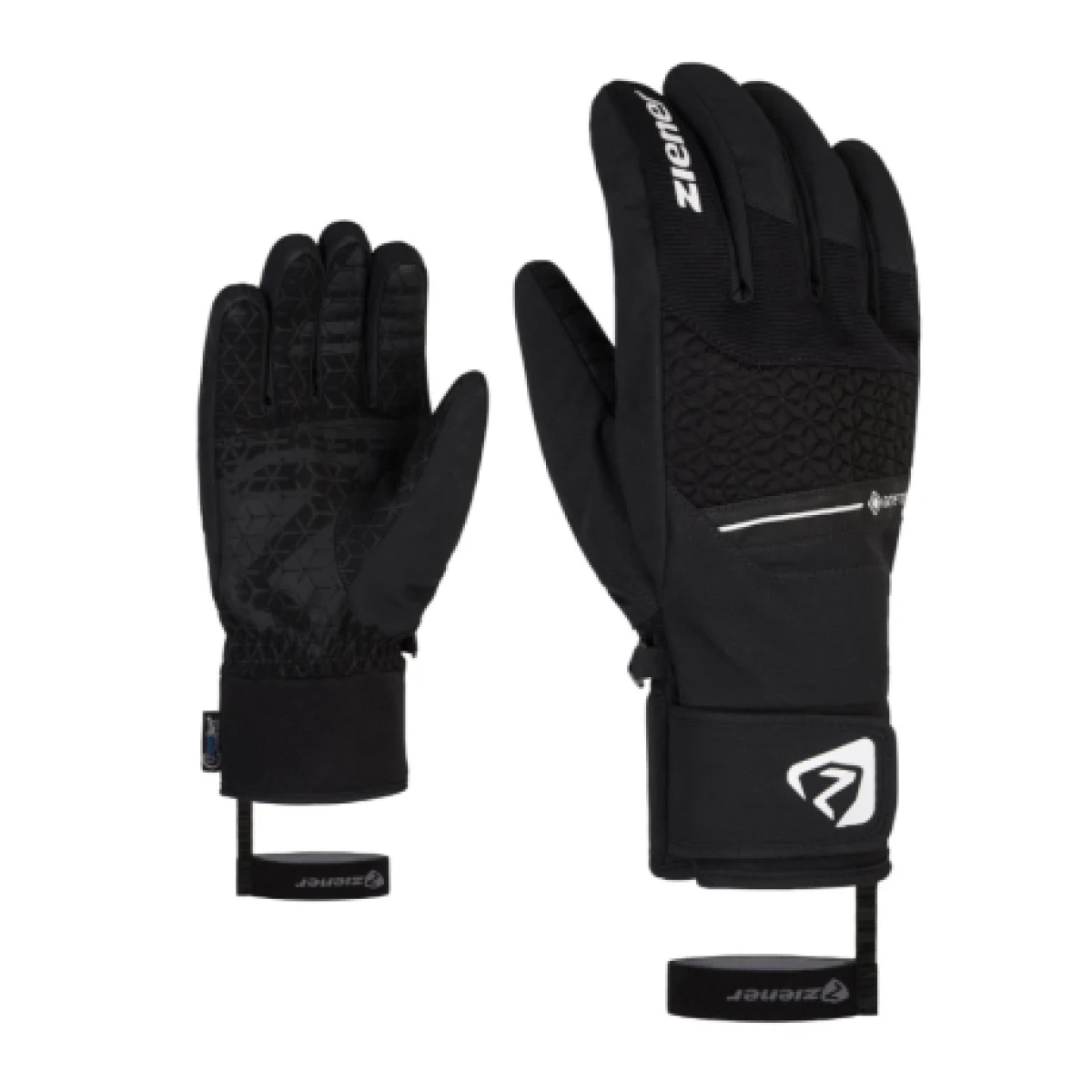 Pánske lyžiarske rukavice ZIENER GRANIT GTX-801085-12-black · záber 1