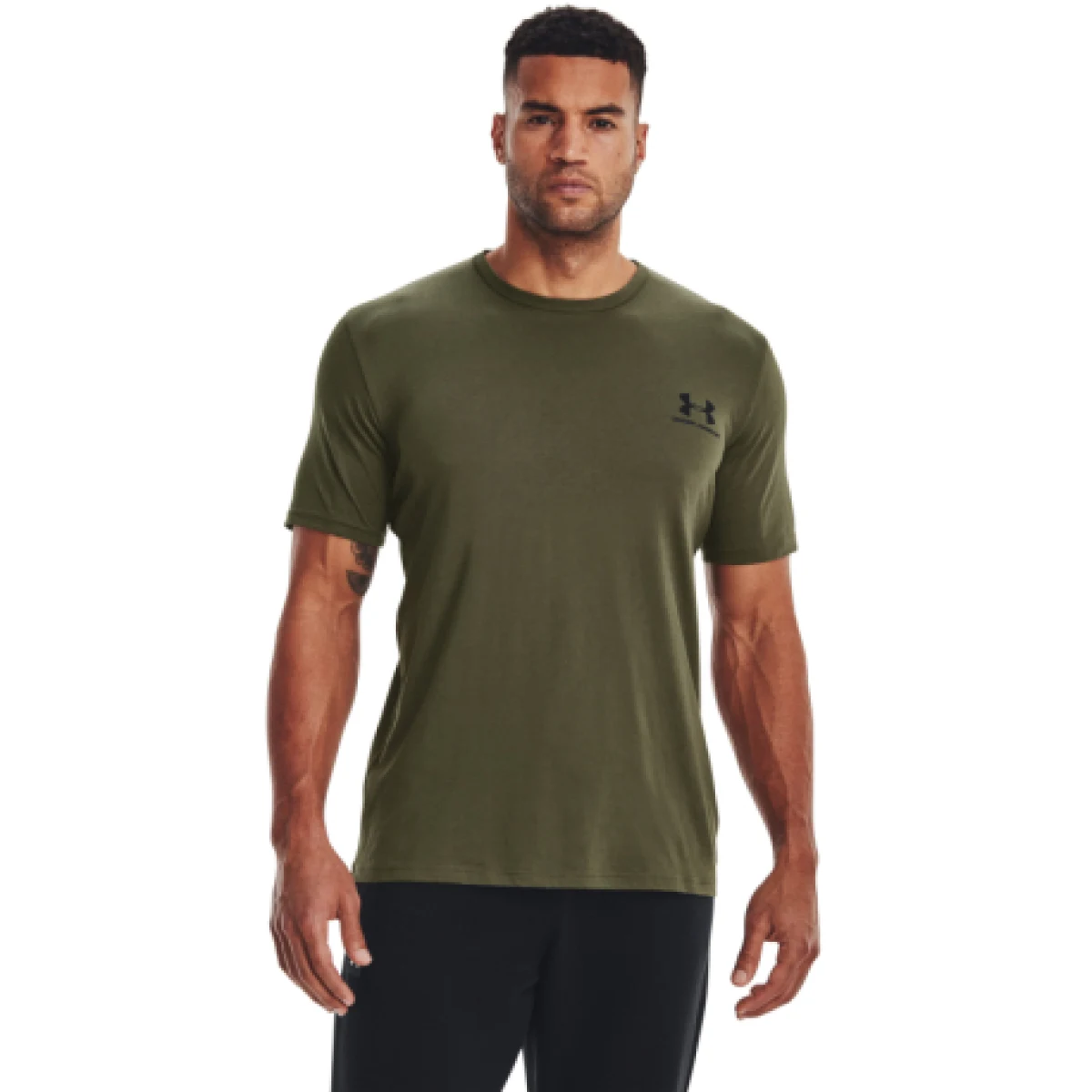 Pánske tričko s krátkym rukávom UNDER ARMOUR UA M SPORTSTYLE LC SS-GRN · záber 1
