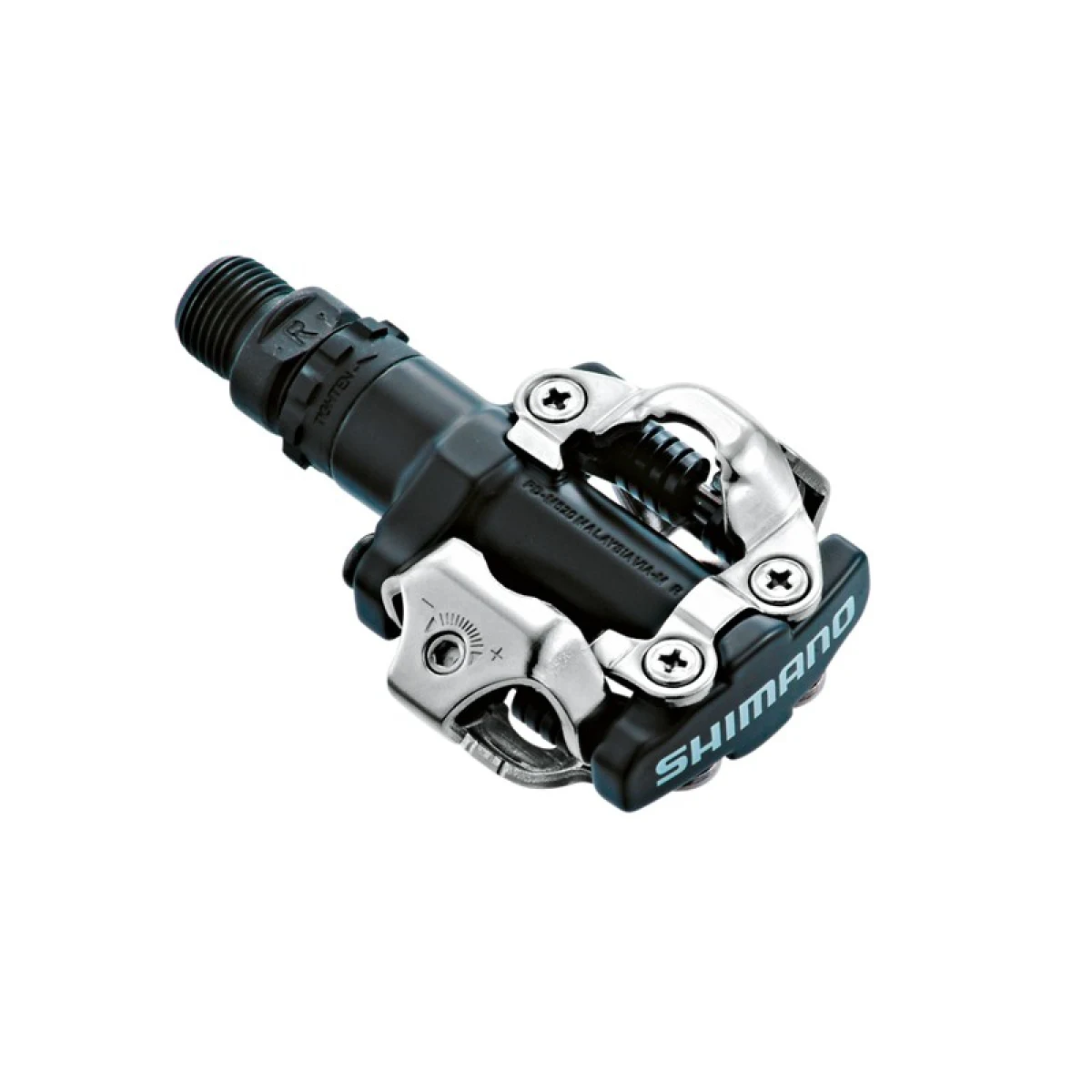 Pedále na bicykel SHIMANO Pedále MTB M520 SPD čierne+zar. SM-SH51 · záber 2