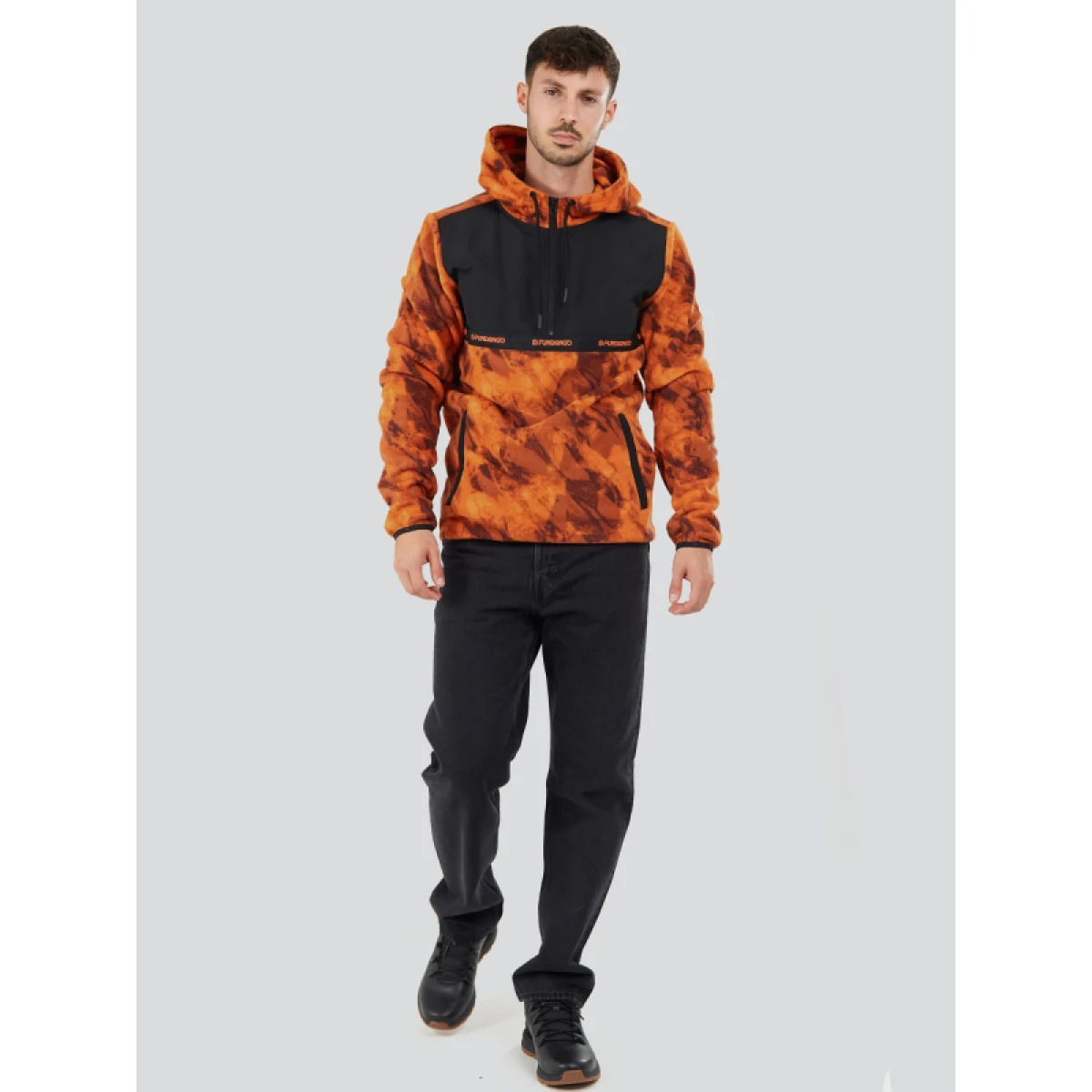 Pánska lyžiarska mikina s 1 2 zipsom FUNDANGO Exodus Hybrid Jacket-613-autumn · záber 3