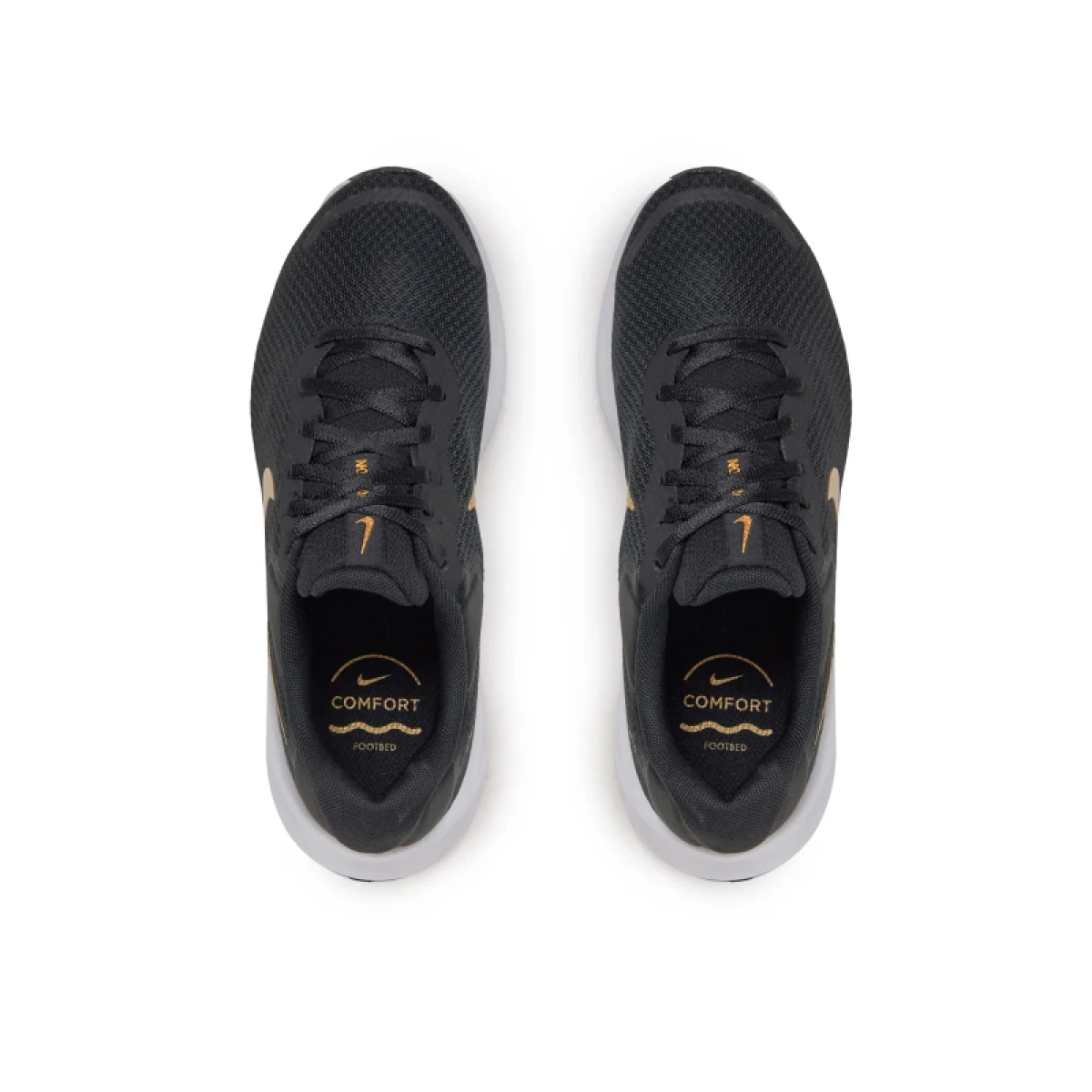 Dámska športová obuv (tréningová) NIKE Revolution 7 W black metallic gold white · záber 4