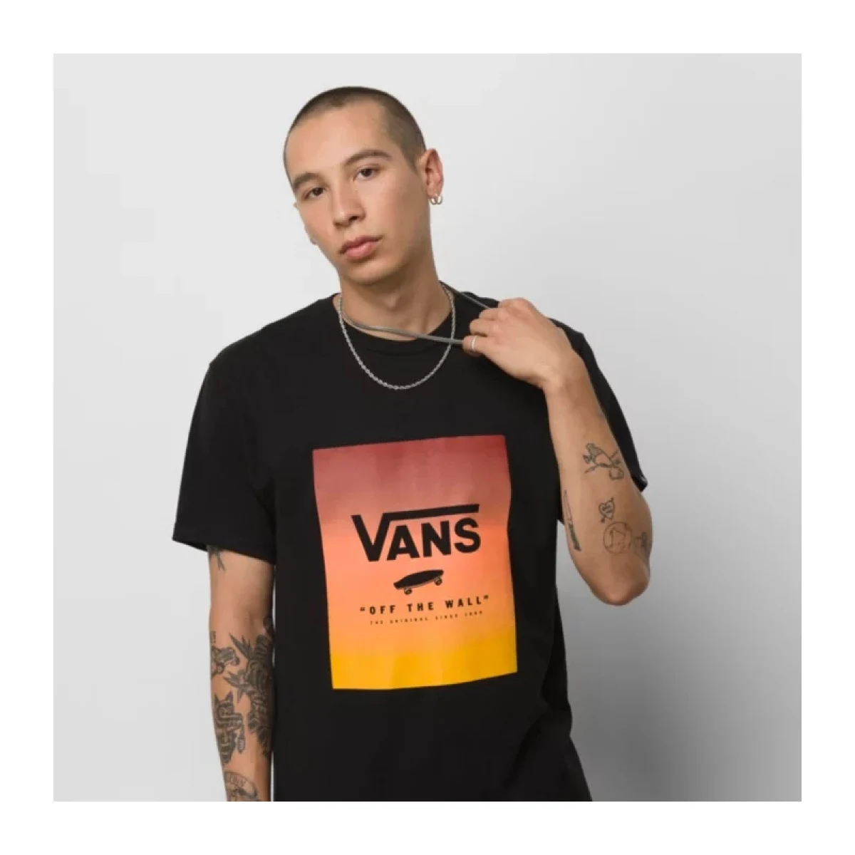 Pánske tričko s krátkym rukávom VANS MN CLASSIC PRINT BOX Black · záber 3