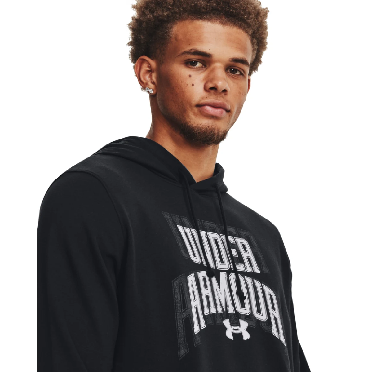 Pánska mikina s kapucňou UNDER ARMOUR UA Rival Terry Graphic HD-BLK · záber 3