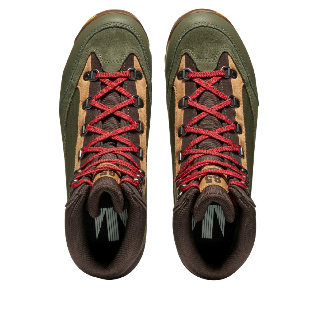 Pánska členková turistická celokožená obuv TECNICA Makalu 85 GTX Ms, dark green red · záber 5