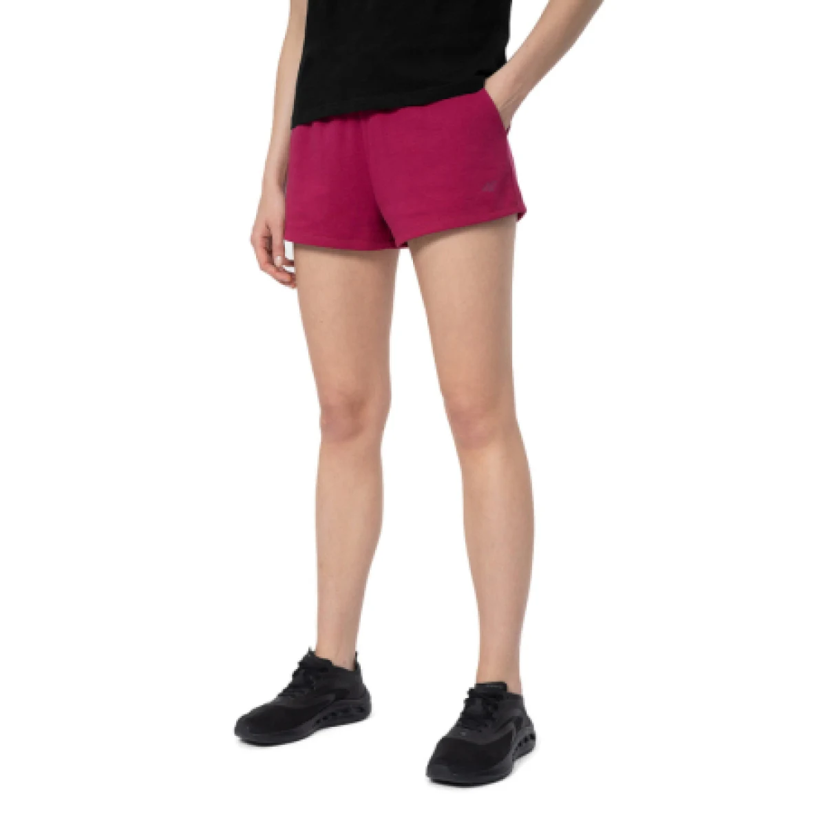Dámske teplákové kraťasy 4F SHORTS CAS F175-53S-DARK PINK · záber 1