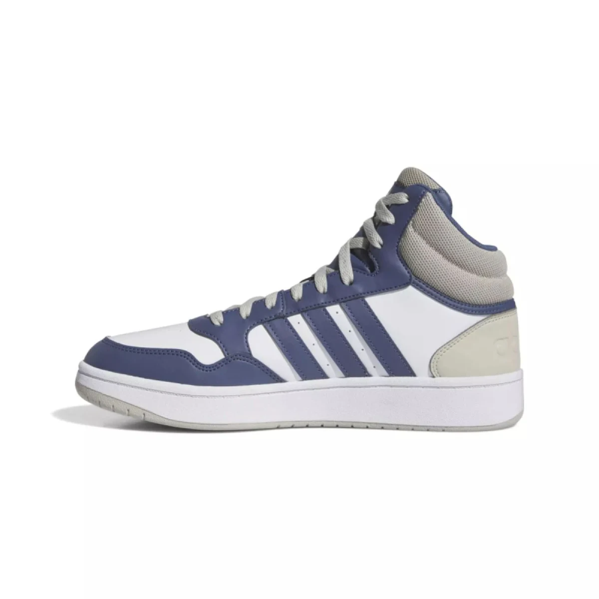 Pánska rekreačná obuv ADIDAS Hoops 3.0 Mid cloud white preloved blue putty grey · záber 3