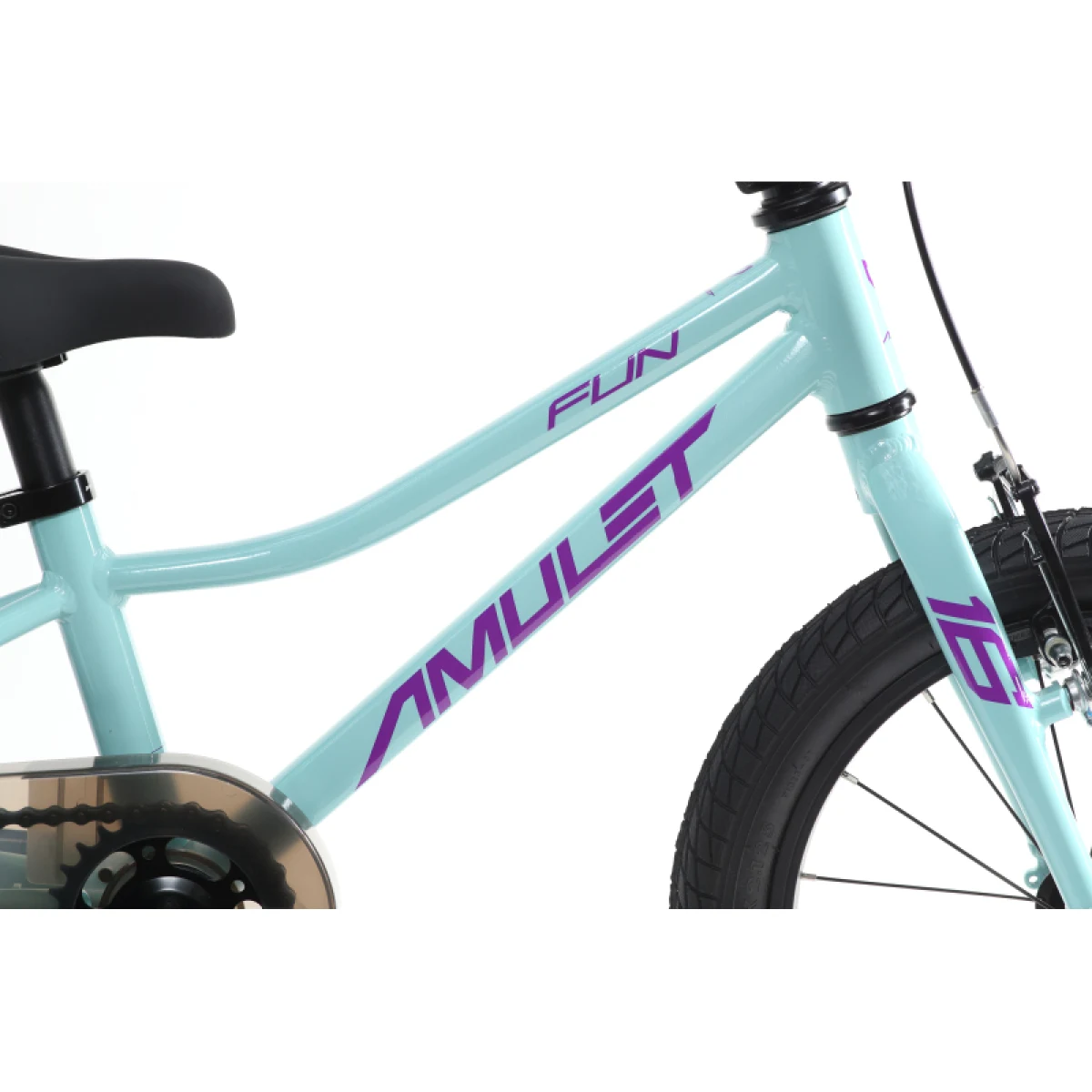 Dievčenský horský bicykel AMULET 16 Fun, celeste blue purple - Veľkosť: 16 | Hmotnosť: 7,2 kg · záber 4