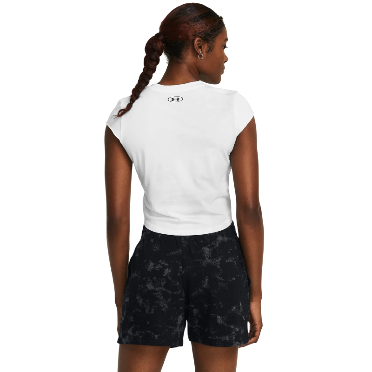 Dámske tričko s krátkym rukávom UNDER ARMOUR PROJECT ROCK PROJECT ROCK Undrgrnd Cap Slv Tee-WHT · záber 2