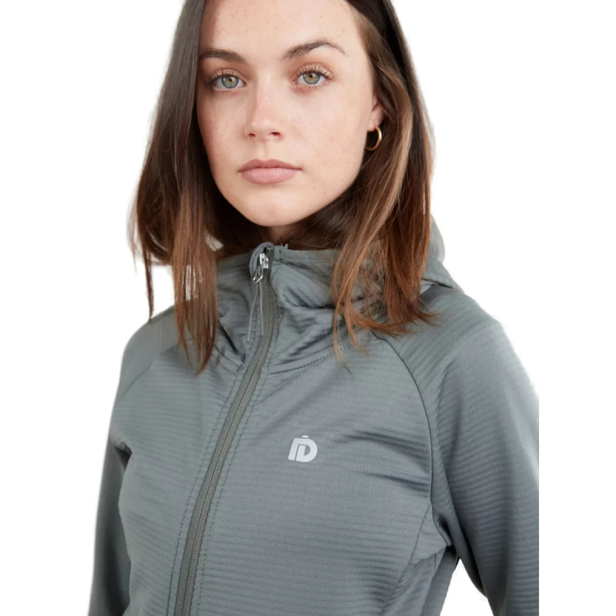 Dámska turistická mikina so zipsom FUNDANGO Share Hooded Fleece-570-rhino · záber 2