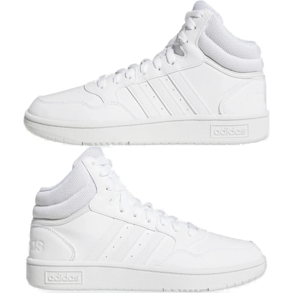 Dámska rekreačná obuv ADIDAS Hoops 3.0 Mid cloud white cloud white dash grey · záber 4