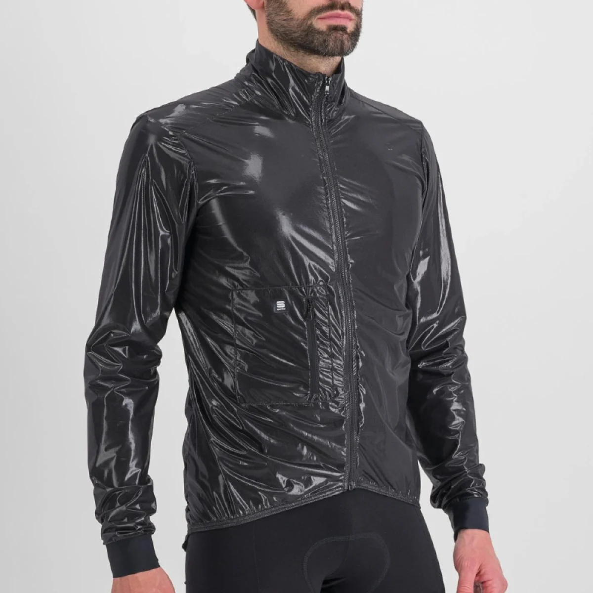 Pánska cyklistická bunda SPORTFUL Giara packable jacket, black · záber 4