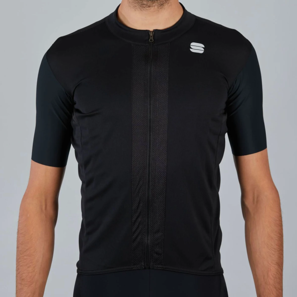Pánsky cyklistický dres s krátkym rukávom SPORTFUL Strike short sleeve jersey, black white · záber 2