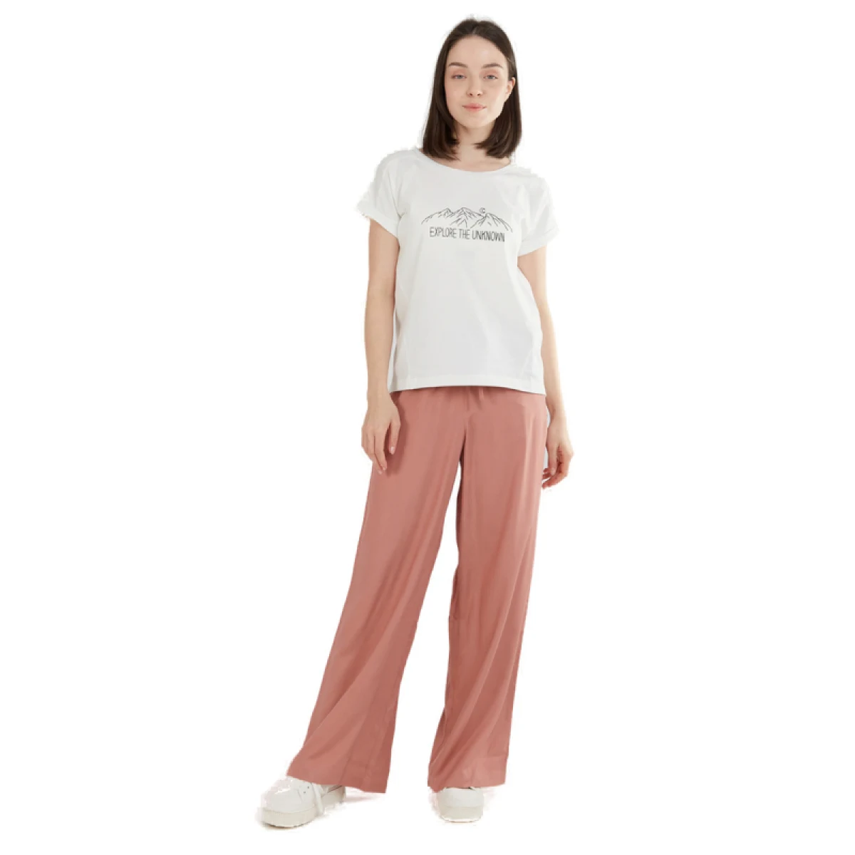 Dámske turistické tričko s krátkym rukávom FUNDANGO Atmos T-shirt-170-stone · záber 4
