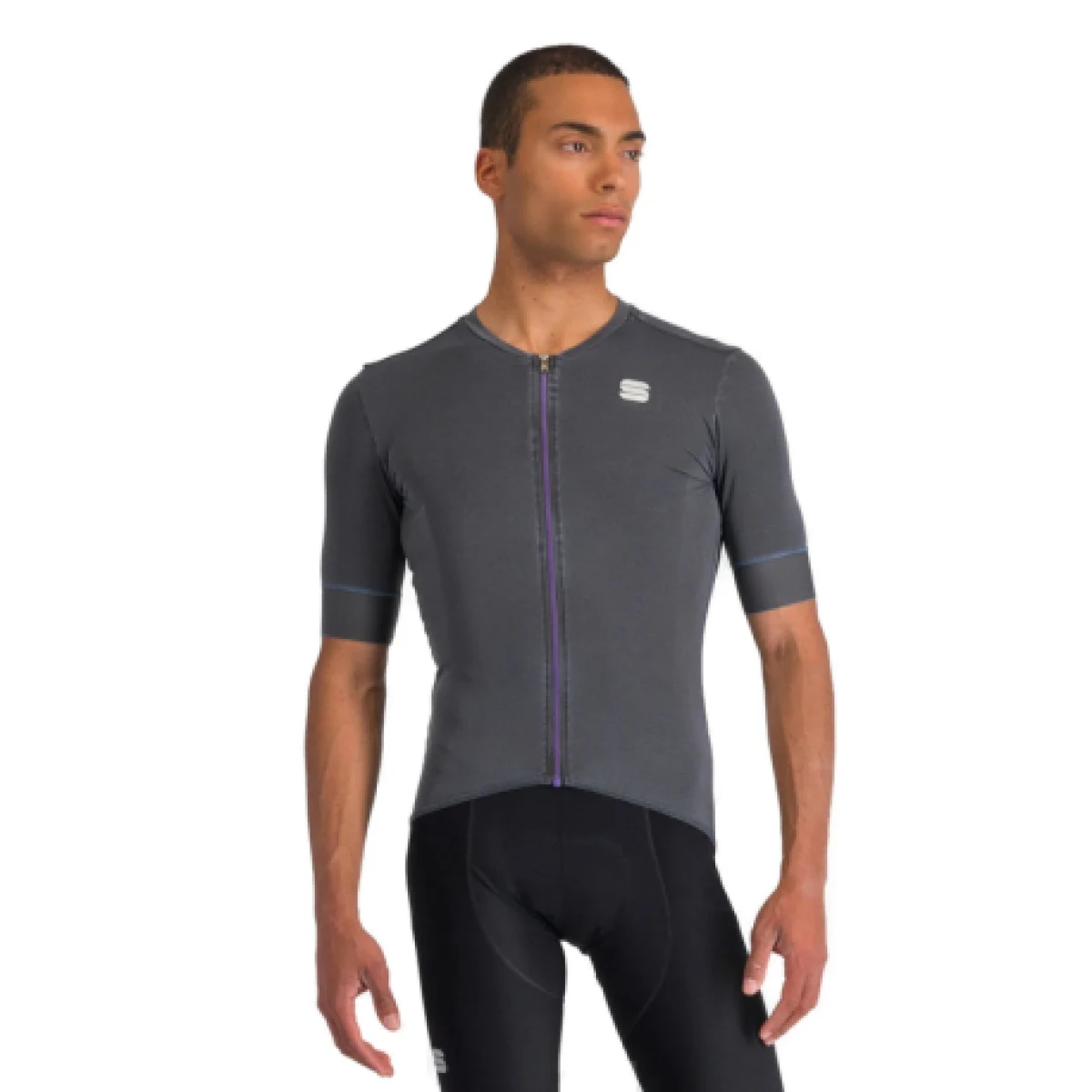 Pánsky cyklistický dres s krátkym rukávom SPORTFUL Monocrom jersey, anthracite · záber 1