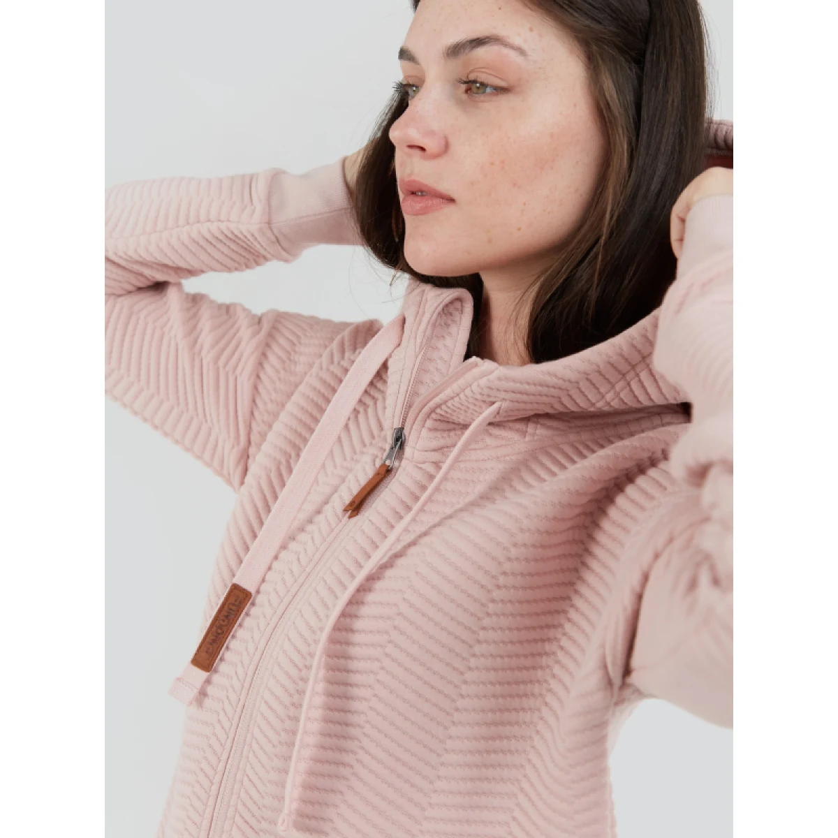 Dámska mikina so zipsom FUNDANGO Blanka Pullover-330-rose · záber 5