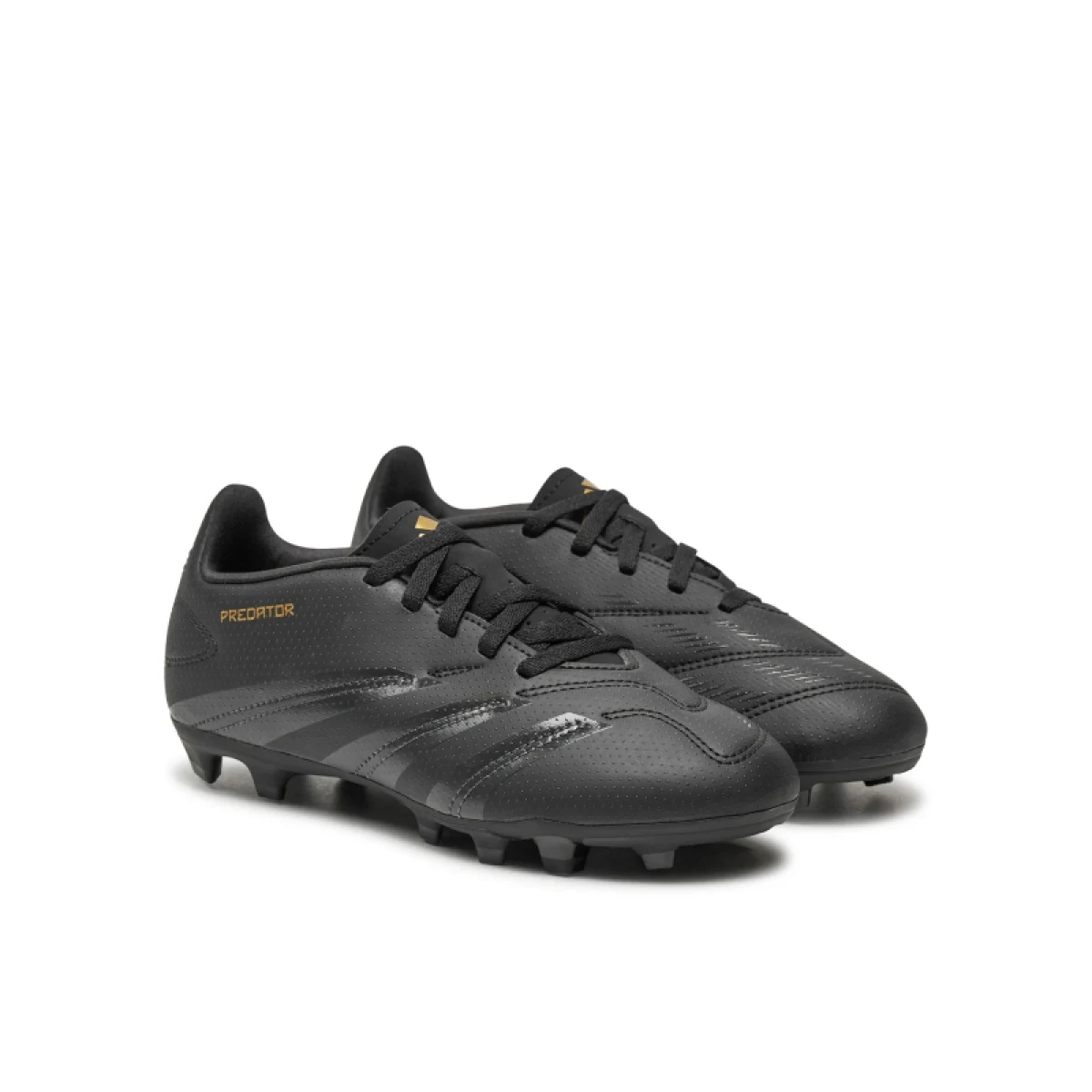 Chlapčenské futbalové kopačky outdoorové ADIDAS Predator K FG core black carbon gold met · záber 2