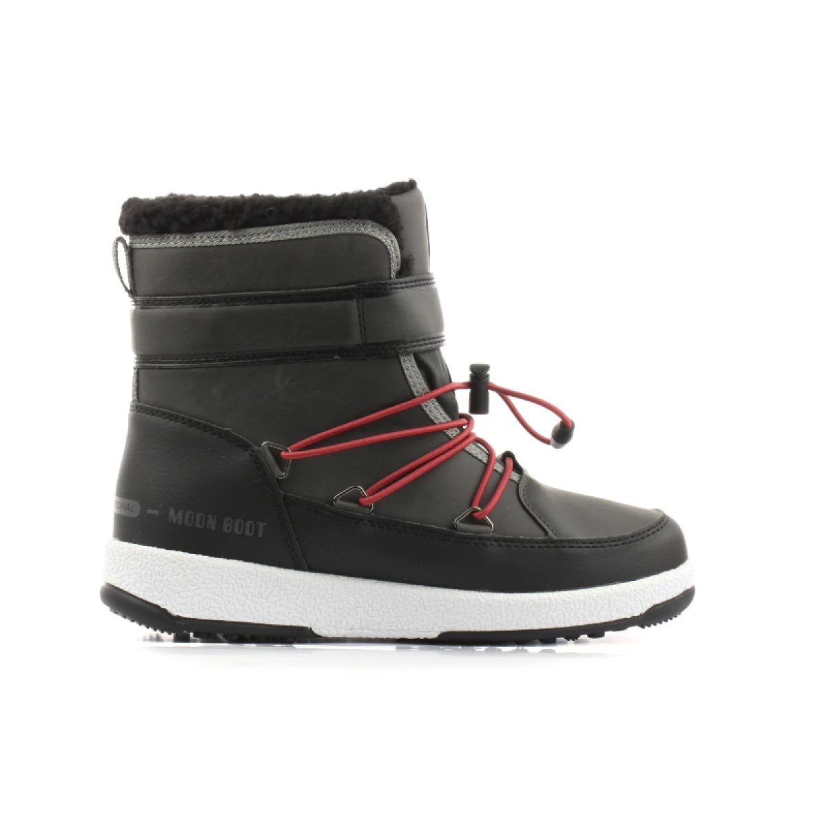 Chlapčenské vysoké zimné topánky MOON BOOT JR BOY BOOT, 002 black castlerock · záber 3