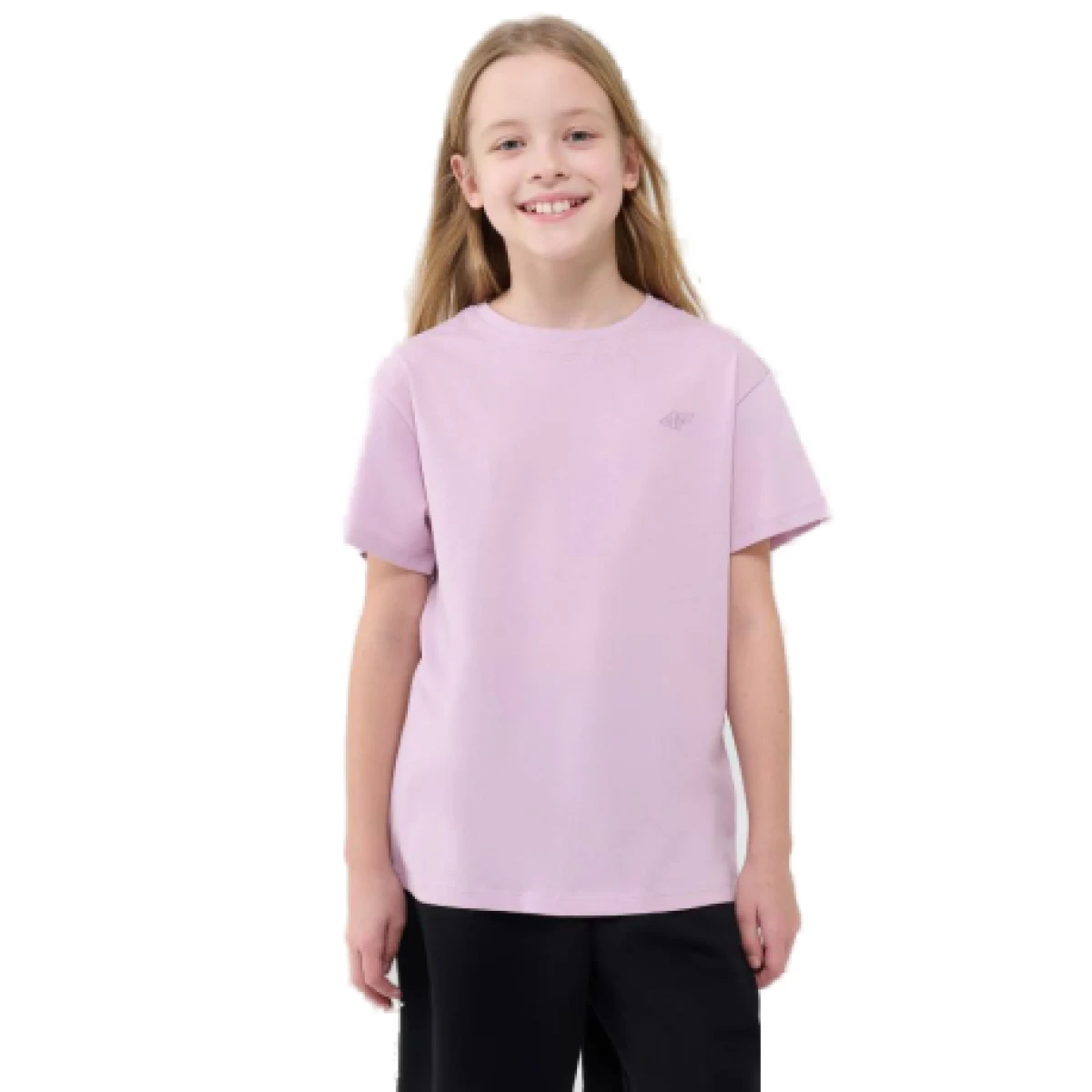 Dievčenské tričko s krátkym rukávom 4F JUNIOR TSHIRT F2326-56S-LIGHT PINK · záber 1