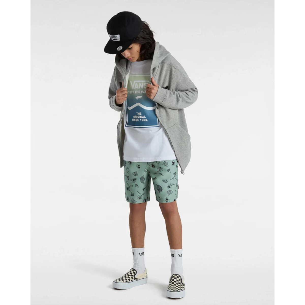 Chlapčenské tričko s krátkym rukávom VANS PRINT BOX 2.0-WHITE · záber 4