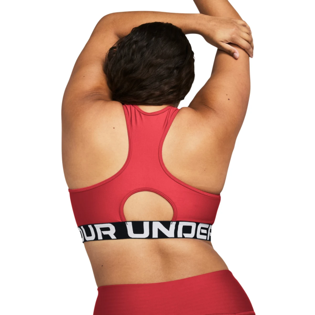 Dámska tréningová športová podprsenka UNDER ARMOUR UA HG Authentics Mid Branded-RED · záber 4