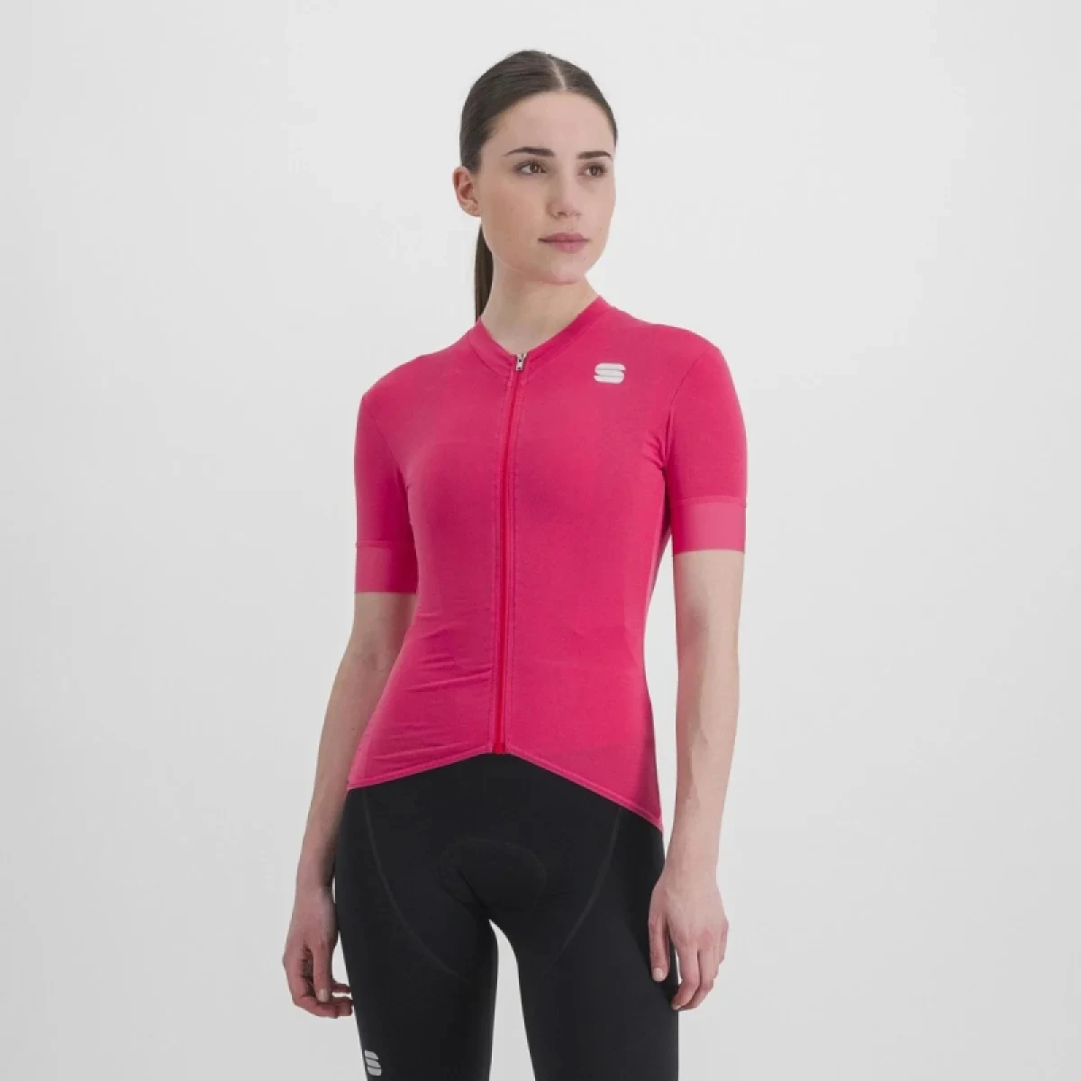 Dámsky cyklistický dres s krátkym rukávom SPORTFUL Monocrom w jersey, pompelmo · záber 2