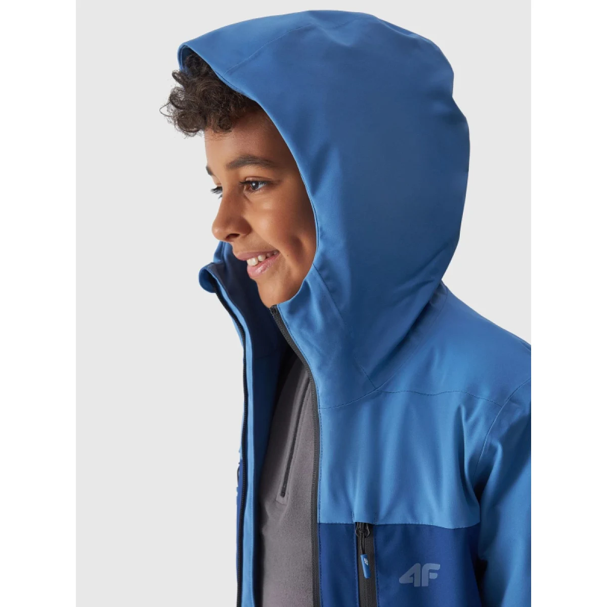 Chlapčenská lyžiarska bunda 4F JUNIOR TECHNICAL JACKET-JAW23TTJAM301-33S-BLUE · záber 5