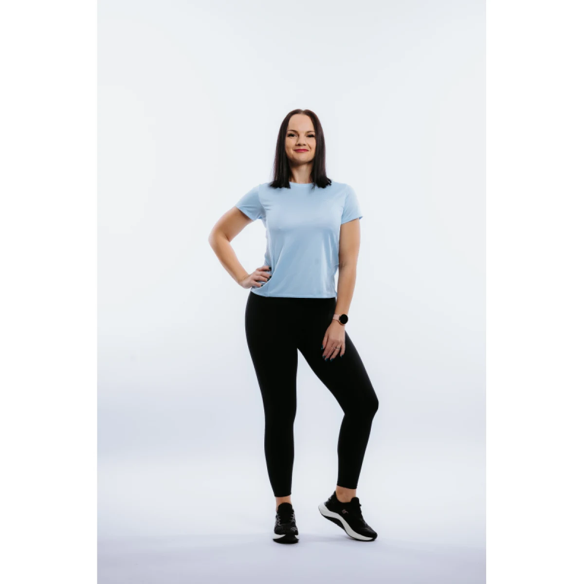 Dámske bežecké tričko s krátkym rukávom ANTA SS Tee-862225104-6-SS22_Q2-Heather Blue · záber 2