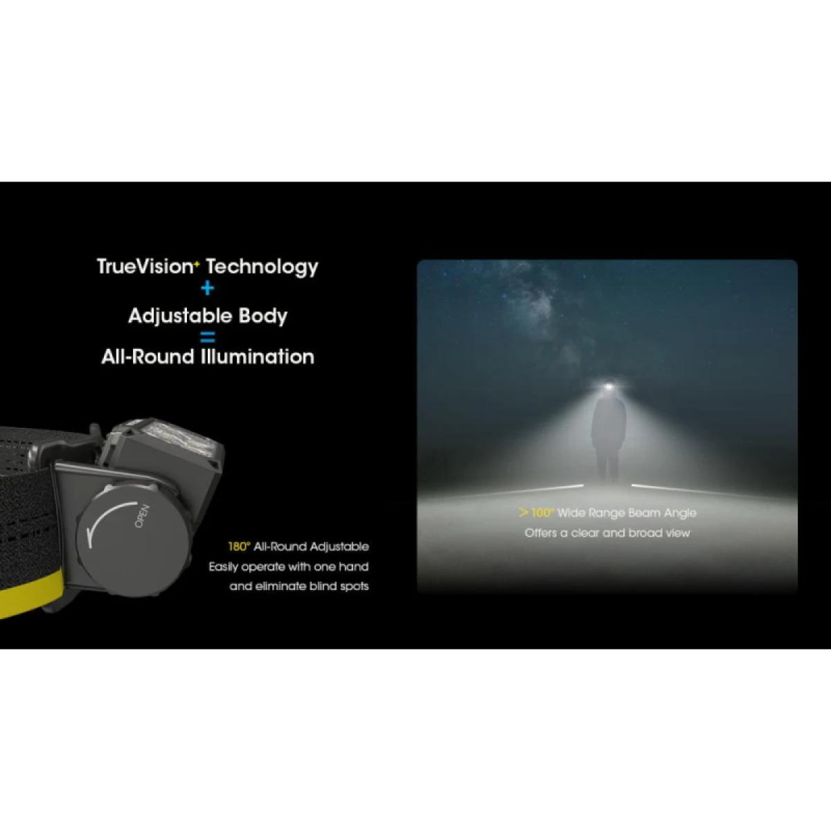 Čelovka NITECORE HC60 UHE · záber 4