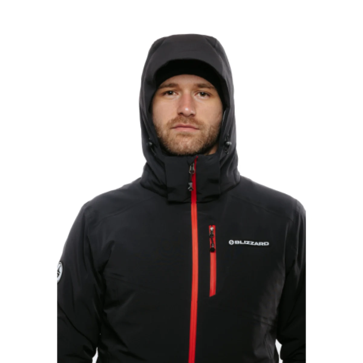 Pánska lyžiarska bunda s kapucňou BLIZZARD Ski Jacket Berwang, black · záber 1